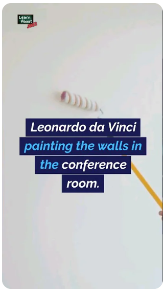 Leonardo Da Vinci Paints an Office 🎨